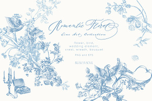Romantic Floral Line Art Collection