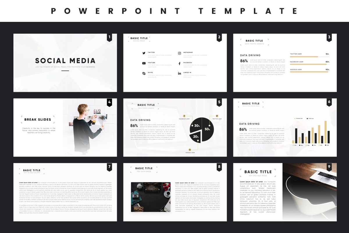 Dark & Light - Powerpoint Template, a Presentation Template by SLAB! Design