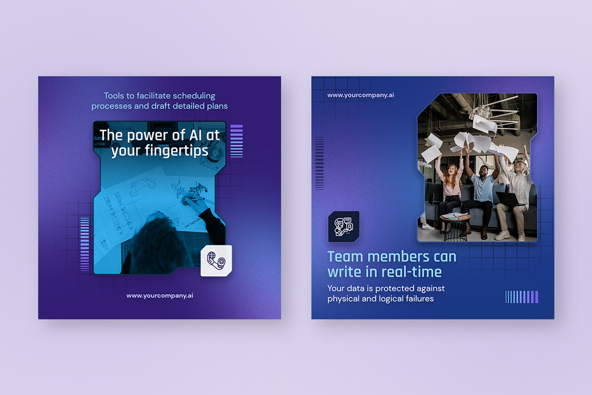 AI Social Media Post Templates, a Social Media Template by Brandify Studio (Photo 3 of 4)