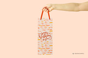 Wine Size Gift Bag Mock-up, a Print Template by Branda Keeps (Thumbnail 11 of 17)