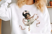 Whimsical Ballerina Girls Clipart, an Illustration by designcity5 (Thumbnail 4 of 5)