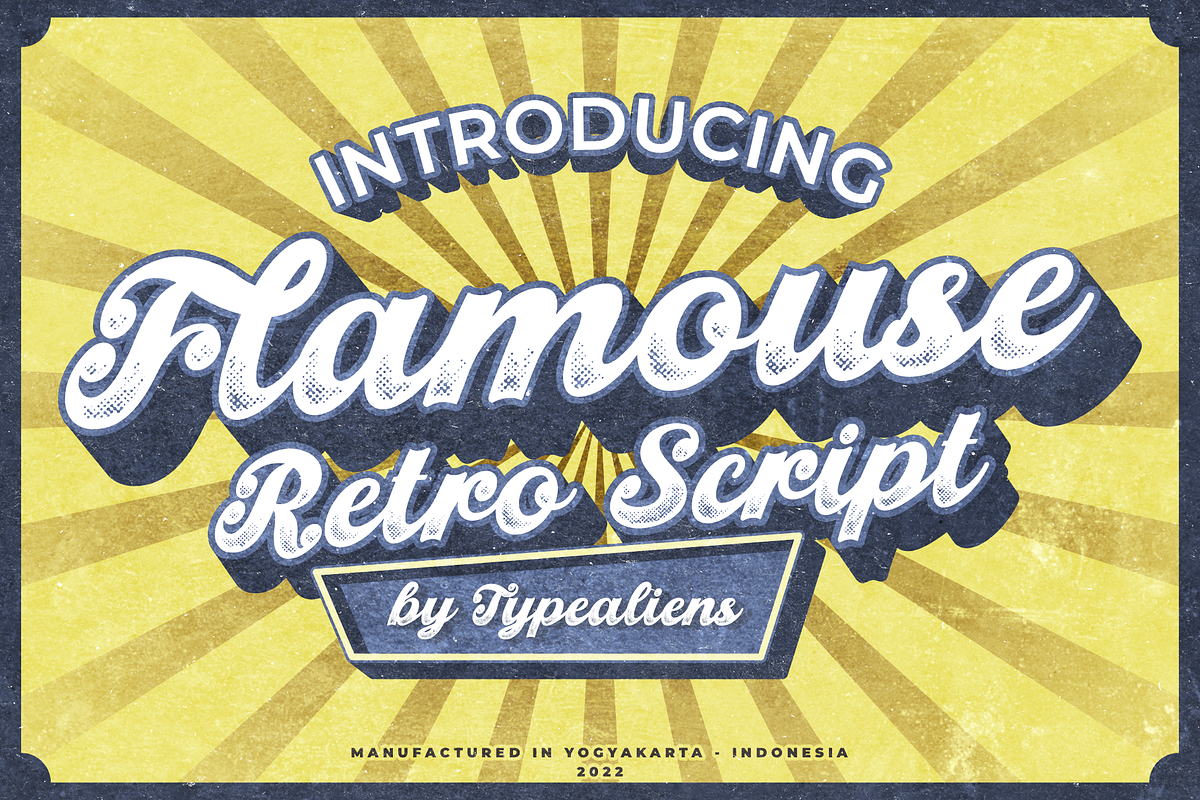 Flamouse, a Script Font by ilhamtaro (Photo 1 of 10)