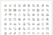 200 Finance & Business Icons, an Outline Icon by Nadiinko (Thumbnail 2 of 3)