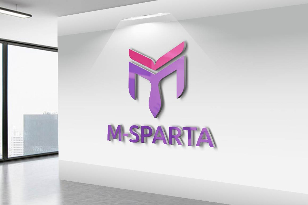 M Letter Sparta Soldier Mask Logo, a Branding & Logo Template by jongcreative (Photo 2 of 4)