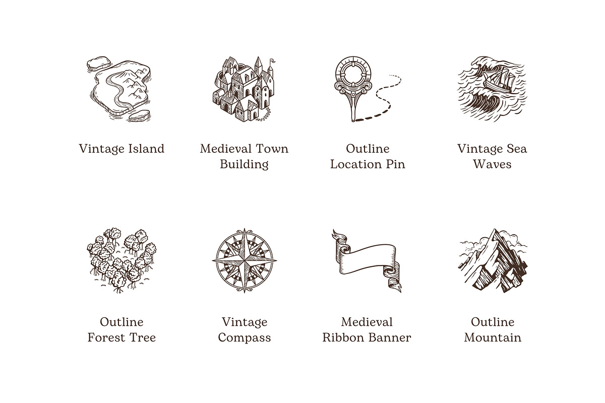Vintage Medieval, an Object Graphic by Deemak Daksina