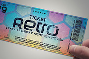 Stylish retro ticket, a Card Template by Tzochko (Thumbnail 1 of 5)
