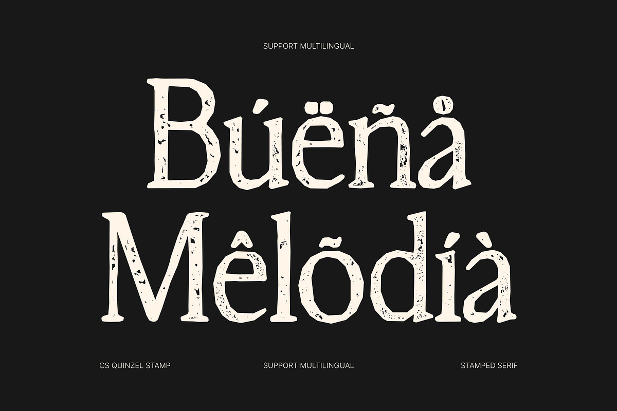 CS Quinzel Stamp, a Serif Font by Craft Supply Co. (Photo 6 of 8)