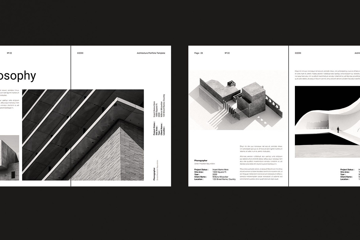 Architecture Portfolio Template, a Brochure Template by DesignCrest (Photo 7 of 18)