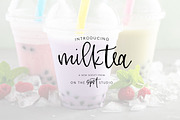 MilkTea, a Script Font by OnTheSpotStudio (Thumbnail 1 of 11)