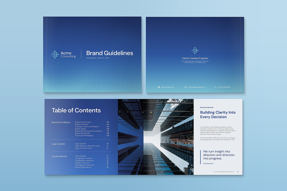 Corporate Brand Guidelines Template, a Brochure Template by BrandPacks (Photo 2 of 7)