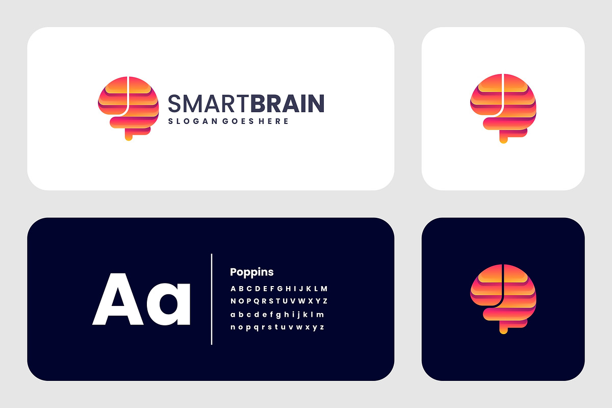 Gradient Modern Smart Brain Logo, a Branding & Logo Template by Artnivora.Std (Photo 2 of 3)