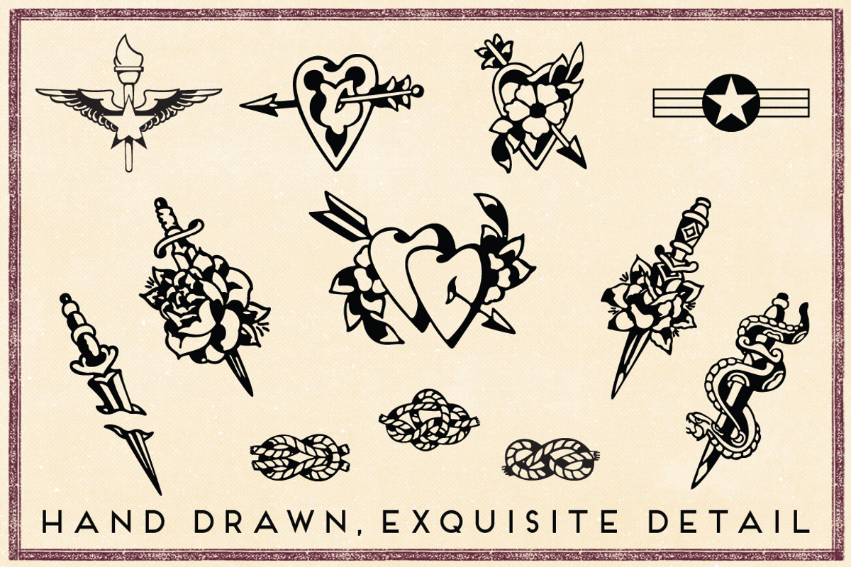 Ultimate Retro Tattoo Collection, an Animal Illustration by Piddix Archives (Photo 18 of 21)