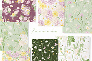 Floral Vector Illustration & Pattern, a Decorative Illustration by Inna Moreva (Thumbnail 8 of 11)