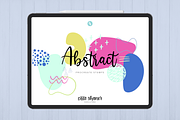 Abstract Procreate Stamp Brushes, a Brush Add-On by Cate Shaner (Thumbnail 1 of 4)