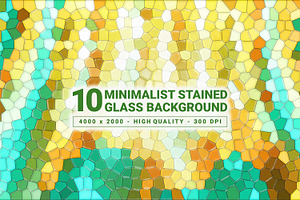 Minimalist Stained Glass Background, a Background Graphic by Partikusi Design