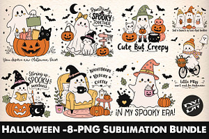 Halloween PNG Sublimation Bundle, a Seasonal Illustration by Designworld