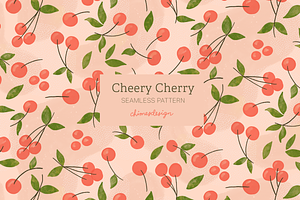 Cheery Cherry Seamless Pattern