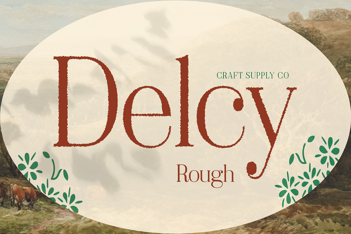 Delcy Rough, a Serif Font by Craft Supply Co. (Photo 1 of 8)