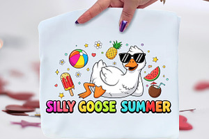 Silly Goose Funny Summer PNG, an Illustration by CraftArtStudio