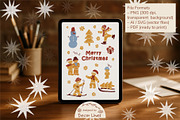 Gingerbread Christmas Stickers, an Object Illustration by Decor Lines (Thumbnail 3 of 6)