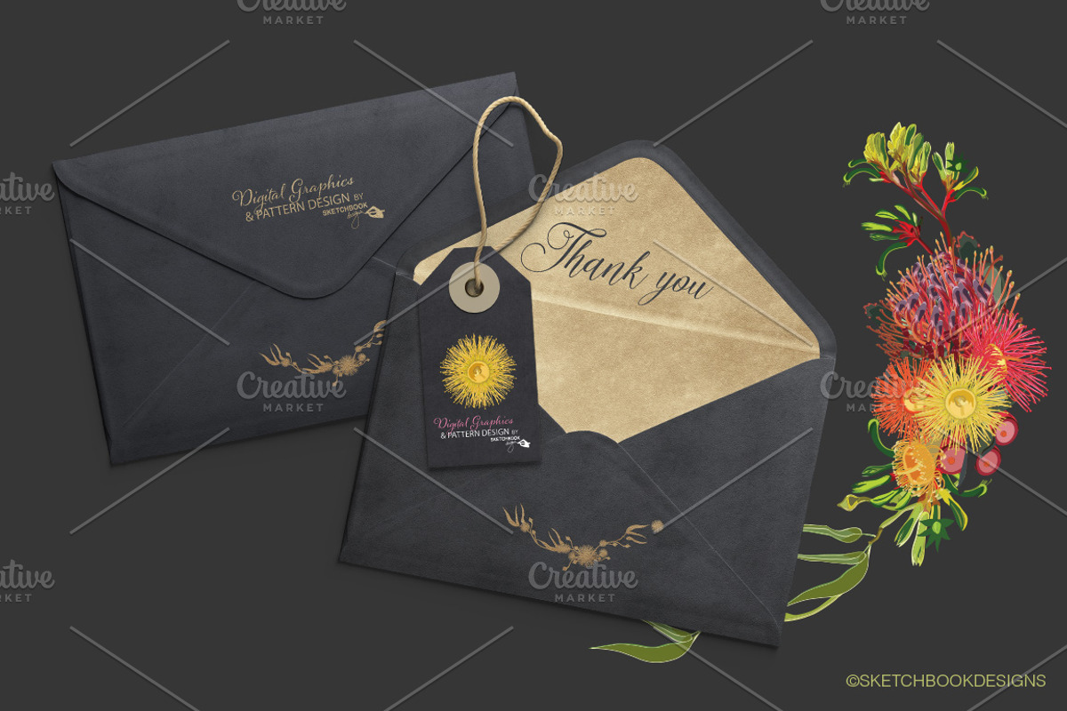 Australian Wild Flowers Collection, an Illustration by Sketchbook Designs (Photo 5 of 10)