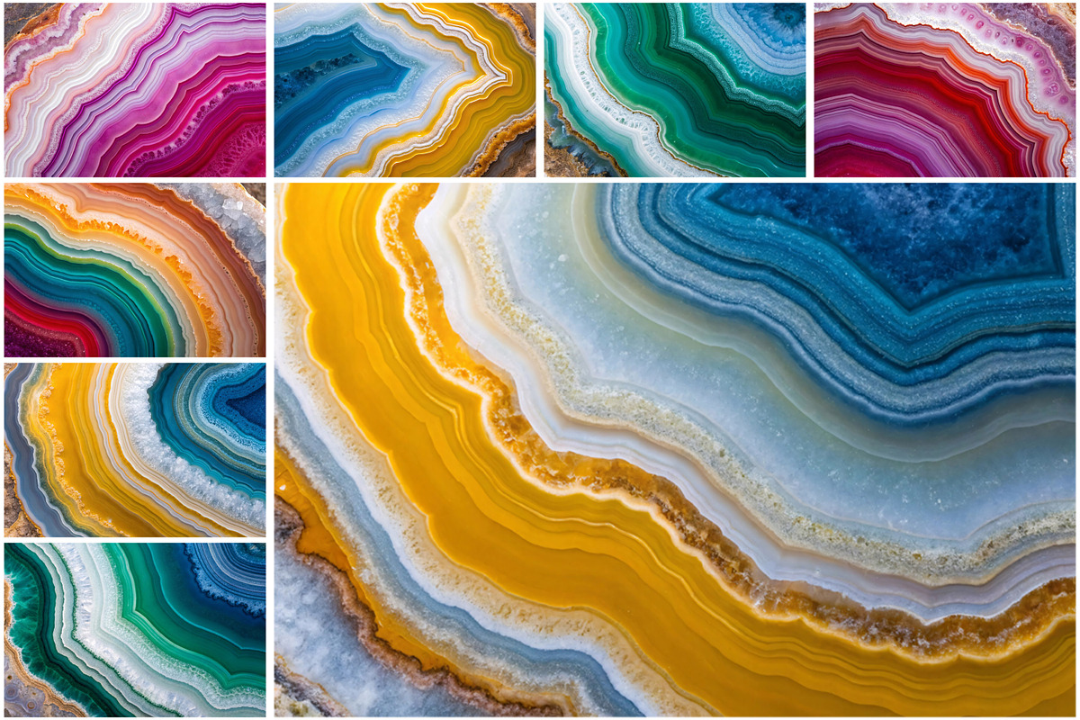 Agate Texture Digital Papers, a Texture Graphic by Forhadx5 (Photo 8 of 11)