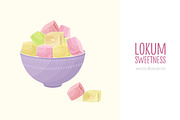 Lokum, Turkish delight, a Decorative Illustration by Good Studio (Thumbnail 1 of 4)