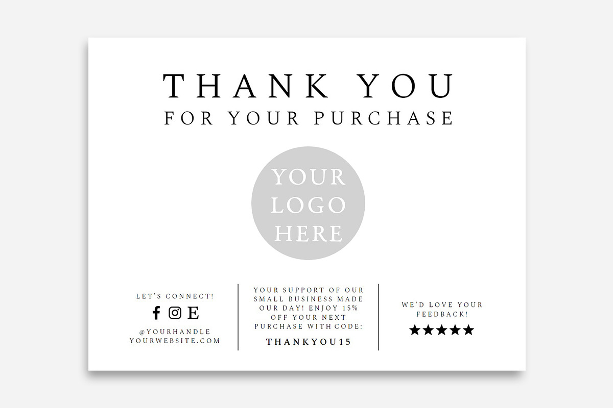 Small Business Thank You Card, a Card Template by DesignStudioTeti (Photo 1 of 5)