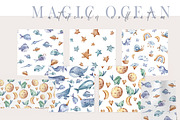 SALE! Watercolor nautical collection, an Animal Illustration by Tiana Geo (Thumbnail 9 of 27)