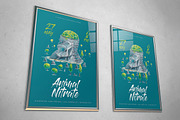 Watercolor Gorilla Park Flyer, a Flyer Template by ashenterprise (Thumbnail 2 of 5)