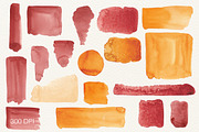 Watercolor red collection, a Texture Graphic by NadyaKo (Thumbnail 3 of 4)