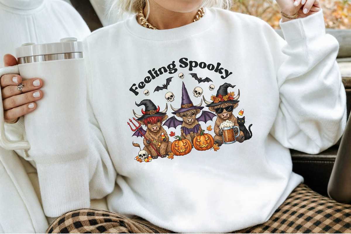 Feeling Spooky Png-Witchy Cows & Pum, an Illustration by Sublimation Artist (Photo 6 of 9)