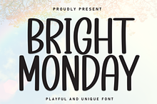 Bright Monday | Script Font