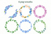 Watercolor Wreaths Set, an Illustration by Annakristal (Thumbnail 2 of 2)