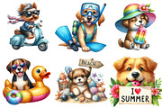 Dog Love Summer Clipart, an Illustration by Pixels.Craft (Thumbnail 6 of 8)