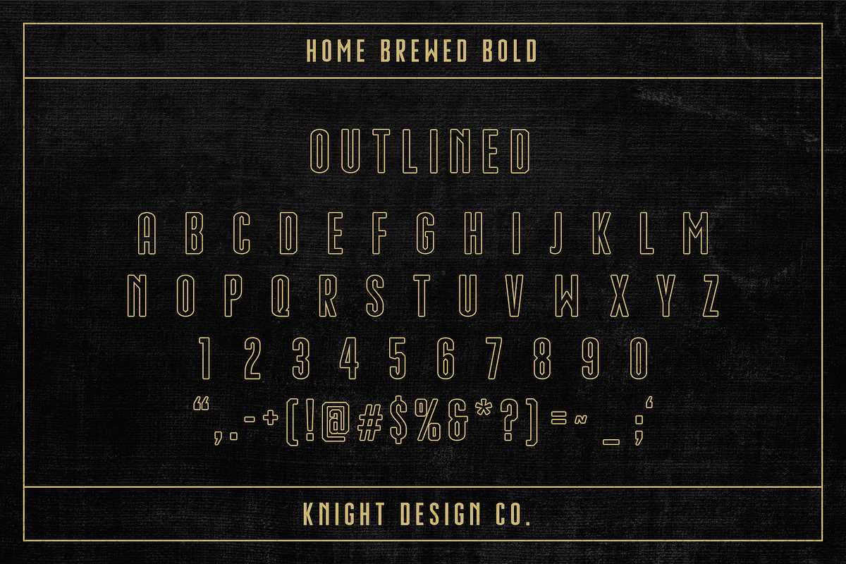 Home Brewed Bold - Industrial Font preview 8