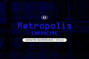 RETROPOLIS Animated Backgrounds, a Background Graphic by angelainthefields (Thumbnail 1 of 9)