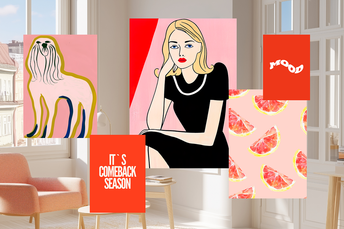 85 Eclectic Art Prints, a Background Graphic by Ann Creative (Photo 11 of 12)