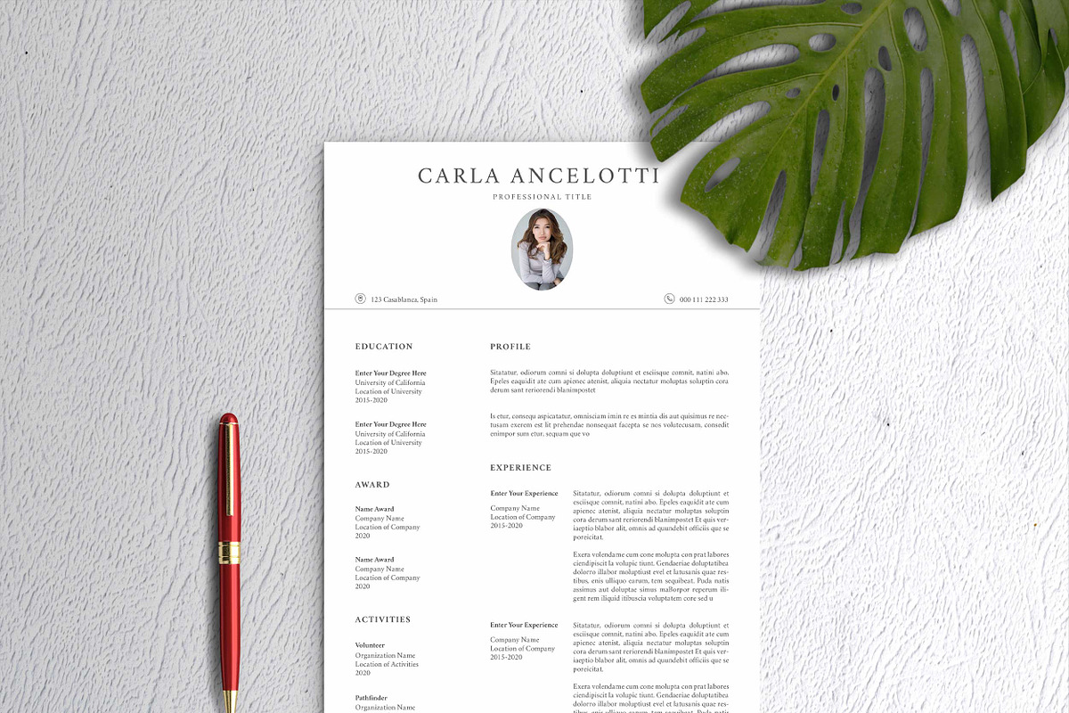 Clean Resume, a Resume Template by Peunayah (Photo 1 of 8)