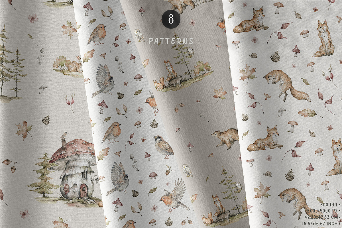 Autumn Forest. Watercolor animals, an Animal Illustration by Kreker Kate (Photo 5 of 9)