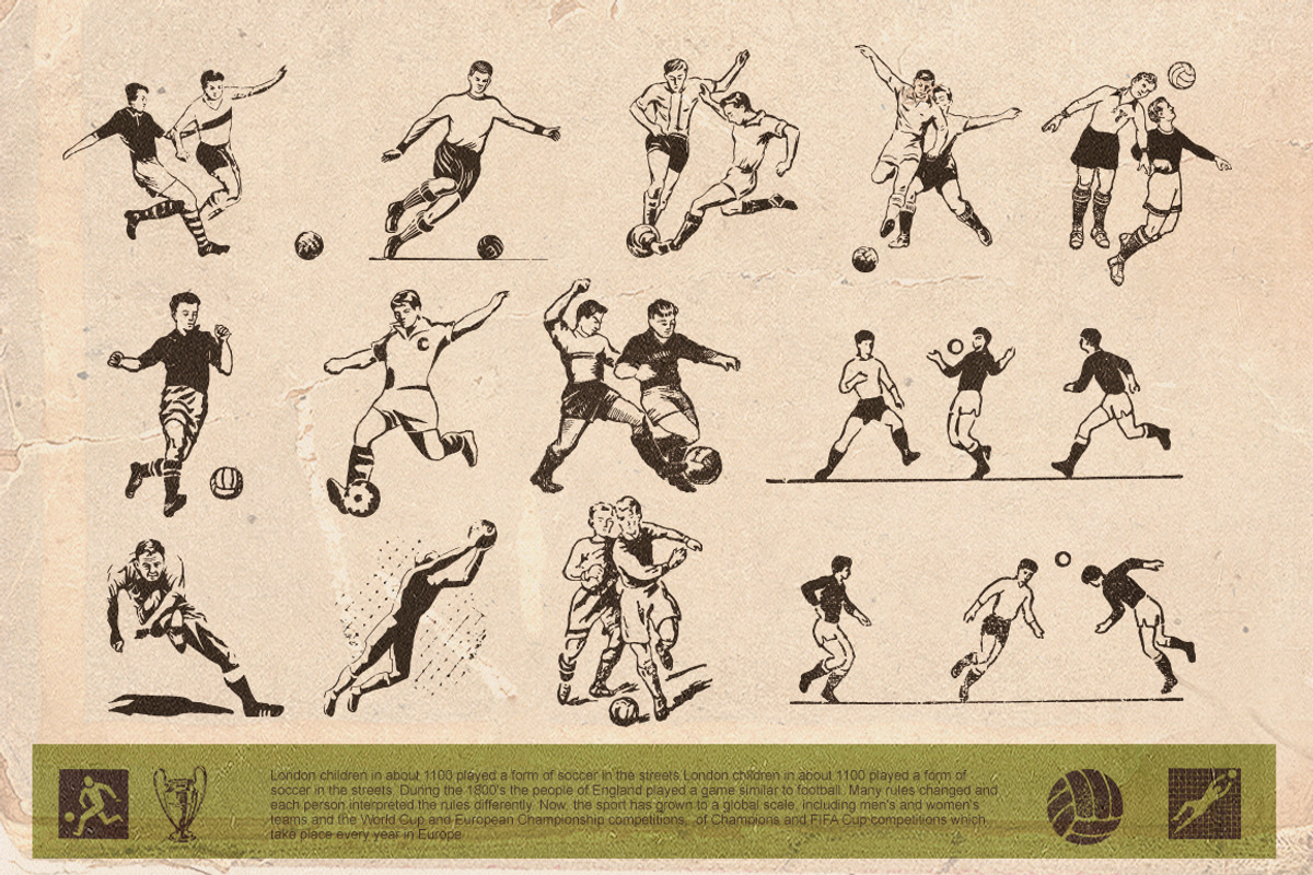 Retro football, an Illustration by Retro Machine (Photo 10 of 13)