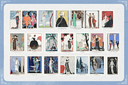 Vintage 1920s Fashion Posters Bundle, a Person Illustration by Golden Vision Studio (Thumbnail 7 of 10)