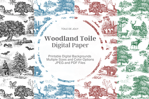 Woodland - Digital Paper Set