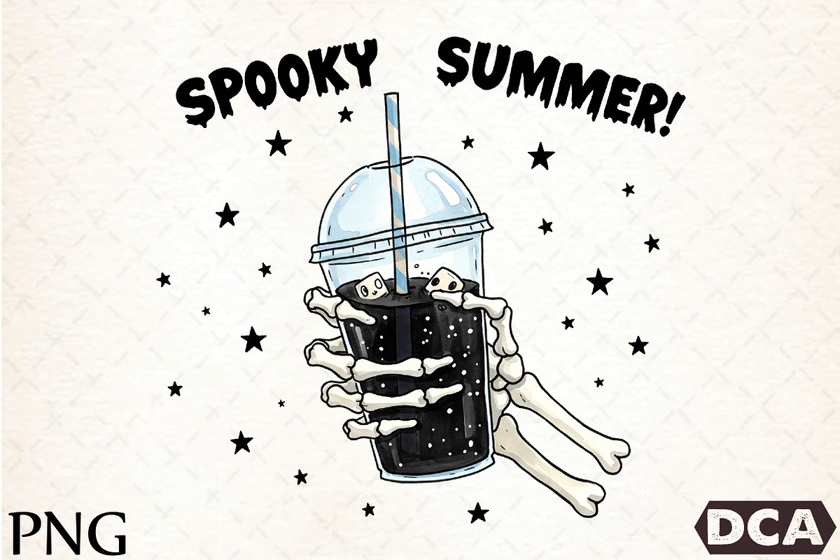Spooky Summer PNG, an Illustration by DreamCafeArt (Photo 1 of 5)