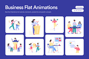 40 Animated Business Flat, a Finance Illustration by Brickclay (Thumbnail 1 of 4)