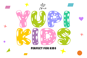 Jelly Kins - Playful Cartoon Font, a Sans Serif Font by KiddoGlyphs Studio (Thumbnail 2 of 4)