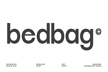 Bedbag Modern Geometric Sans Font