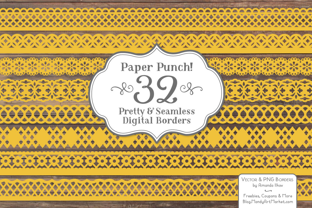Sunshine Yellow Lace Borders, an Illustration by Amanda Ilkov (Photo 2 of 5)
