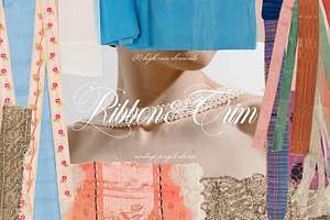 Ribbon & Trim Vintage PNG Collection, a Texture Graphic by Kaleriia