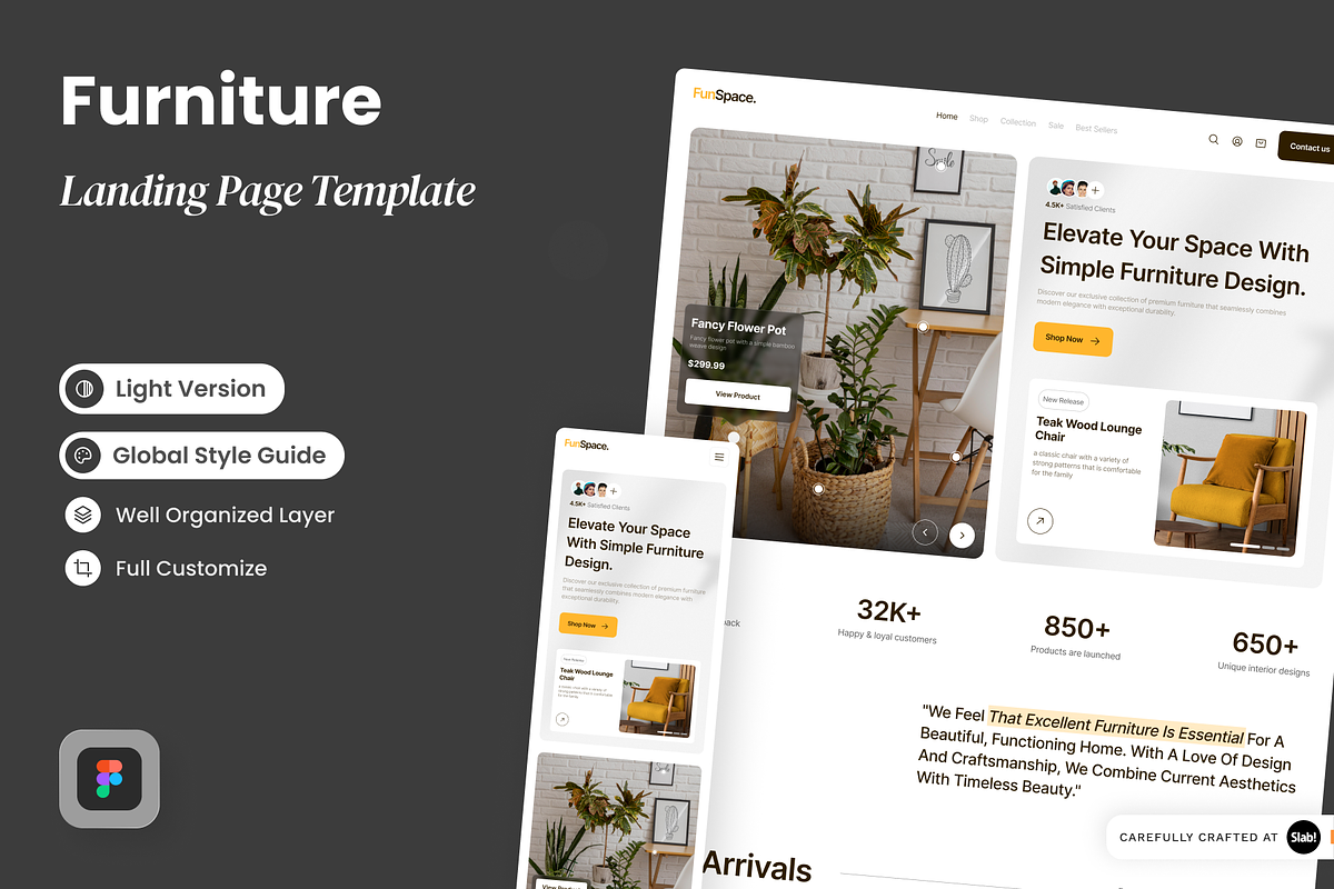 FunSpace - Furniture Landing Page